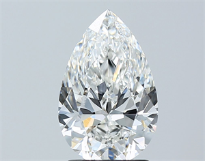Picture of Natural Diamond 2.03 Carats, Pear with  Cut, G Color, IF Clarity and Certified by GIA