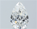 Natural Diamond 2.03 Carats, Pear with  Cut, G Color, IF Clarity and Certified by GIA