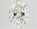 Natural Diamond 2.51 Carats, Oval with  Cut, F Color, SI2 Clarity and Certified by GIA