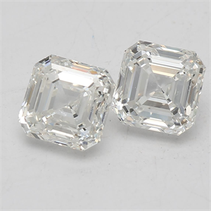 Picture of Natural Diamond 0.99 Carats, Asscher with  Cut, I Color, VVS2 Clarity and Certified by GIA