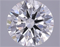 Lab Grown Diamond 3.66 Carats, Round with Ideal Cut, F Color, SI1 Clarity and Certified by IGI