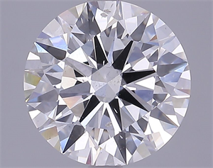 Picture of Lab Grown Diamond 3.66 Carats, Round with Ideal Cut, F Color, SI1 Clarity and Certified by IGI