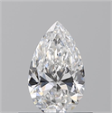 Natural Diamond 0.52 Carats, Pear with  Cut, E Color, VS2 Clarity and Certified by GIA