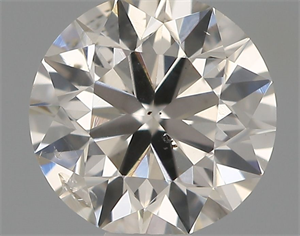 Picture of Natural Diamond 0.55 Carats, Round with Excellent Cut, I Color, SI2 Clarity and Certified by IGI
