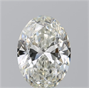 Natural Diamond 0.92 Carats, Oval with  Cut, I Color, VS2 Clarity and Certified by GIA