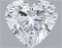 Natural Diamond 0.46 Carats, Heart with  Cut, D Color, VS2 Clarity and Certified by GIA