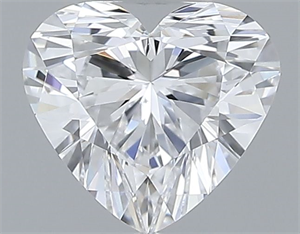Picture of Natural Diamond 0.46 Carats, Heart with  Cut, D Color, VS2 Clarity and Certified by GIA