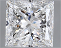 Natural Diamond 0.54 Carats, Princess with  Cut, E Color, VVS1 Clarity and Certified by GIA