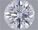 Lab Grown Diamond 1.02 Carats, Round with Ideal Cut, D Color, VVS1 Clarity and Certified by IGI