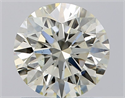 Natural Diamond 1.23 Carats, Round with Excellent Cut, J Color, VS2 Clarity and Certified by IGI