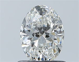 Foto Diamante Natural 0.70 quilates, Ovalado , Color G, claridad IF y certificado GIA de