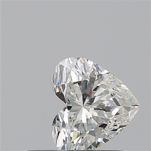 Picture of Natural Diamond 0.52 Carats, Heart with  Cut, H Color, VS1 Clarity and Certified by GIA