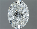 Natural Diamond 1.80 Carats, Oval with  Cut, G Color, VS2 Clarity and Certified by GIA