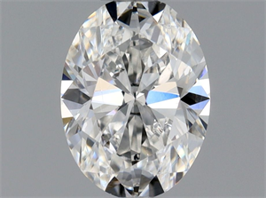 Foto Diamante Natural 0.40 quilates, Ovalado , Color F, claridad VS2 y certificado GIA de