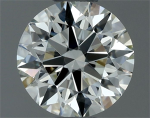 Picture of Natural Diamond 0.52 Carats, Round with Excellent Cut, J Color, IF Clarity and Certified by IGI