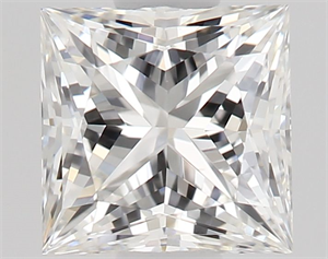 Picture of Natural Diamond 0.51 Carats, Princess with  Cut, F Color, VS2 Clarity and Certified by GIA