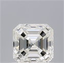 Natural Diamond 0.80 Carats, Asscher with  Cut, F Color, VVS2 Clarity and Certified by IGI