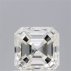 Picture of Natural Diamond 0.80 Carats, Asscher with  Cut, F Color, VVS2 Clarity and Certified by IGI