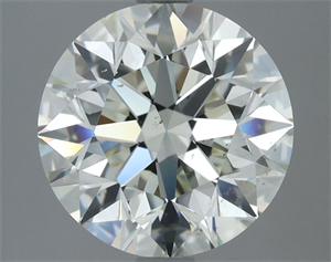Picture of Natural Diamond 3.51 Carats, Round with Excellent Cut, J Color, VS2 Clarity and Certified by IGI