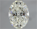 Natural Diamond 0.55 Carats, Oval with  Cut, I Color, VVS1 Clarity and Certified by IGI