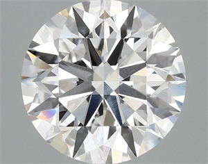 Picture of Lab Grown Diamond 2.50 Carats, Round with Ideal Cut, D Color, VVS2 Clarity and Certified by IGI