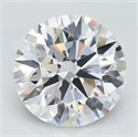 Lab Grown Diamond 3.02 Carats, Round with Excellent Cut, D Color, VVS1 Clarity and Certified by GIA