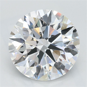 Picture of Lab Grown Diamond 3.02 Carats, Round with Excellent Cut, D Color, VVS1 Clarity and Certified by GIA