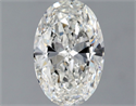 Natural Diamond 1.01 Carats, Oval with  Cut, F Color, VVS2 Clarity and Certified by GIA
