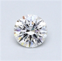 Diamante Natural 0.55 quilates, Redondo , Color F, claridad SI1 y certificado GIA