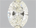 Natural Diamond 0.51 Carats, Oval with  Cut, K Color, VVS2 Clarity and Certified by GIA