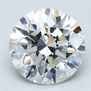 Foto Diamante Natural 2.71 quilates, Redondo , Color F, claridad SI1 y certificado GIA de