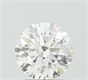 Lab Grown Diamond 1.01 Carats, Round with Excellent Cut, D Color, VVS2 Clarity and Certified by IGI