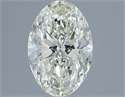 Natural Diamond 1.71 Carats, Oval with  Cut, L Color, SI1 Clarity and Certified by IGI