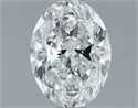 Natural Diamond 1.00 Carats, Oval with  Cut, F Color, SI1 Clarity and Certified by GIA