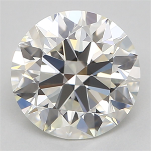 Picture of Natural Diamond 0.80 Carats, Round with Excellent Cut, I Color, IF Clarity and Certified by GIA