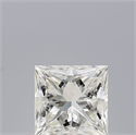 Natural Diamond 0.50 Carats, Princess with  Cut, H Color, VVS2 Clarity and Certified by IGI