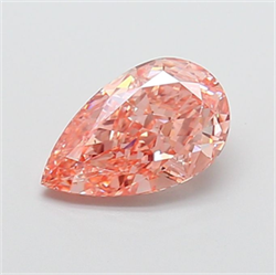 Picture of Lab Grown Diamond 2.04 Carats, Pear with  Cut, Fancy Vivid Pink Color, VVS2 Clarity and Certified by IGI