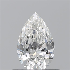 Foto Diamante Natural 0.51 quilates, De pera , Color G, claridad VVS1 y certificado GIA de