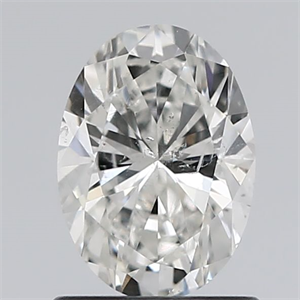 Picture of Natural Diamond 0.91 Carats, Oval with  Cut, H Color, SI2 Clarity and Certified by GIA