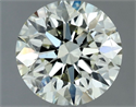 Natural Diamond 1.51 Carats, Round with Excellent Cut, L Color, SI1 Clarity and Certified by IGI