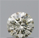 Natural Diamond 0.56 Carats, Round with Excellent Cut, L Color, VS2 Clarity and Certified by IGI
