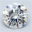 Diamante Natural 2.57 quilates, Redondo , Color H, claridad VVS1 y certificado GIA