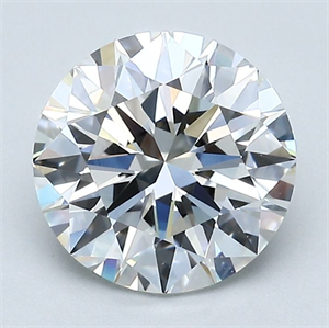 Foto Diamante Natural 2.01 quilates, Redondo , Color F, claridad IF y certificado GIA de