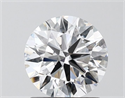 Lab Grown Diamond 1.30 Carats, Round with Ideal Cut, D Color, VVS2 Clarity and Certified by IGI