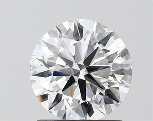 Picture of Lab Grown Diamond 1.30 Carats, Round with Ideal Cut, D Color, VVS2 Clarity and Certified by IGI