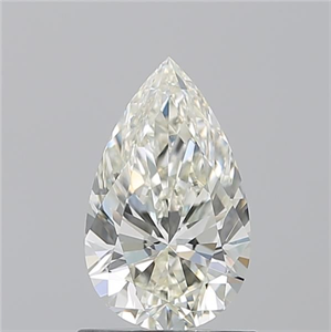 Picture of Natural Diamond 1.03 Carats, Pear with  Cut, K Color, VS1 Clarity and Certified by GIA