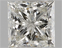 Natural Diamond 1.04 Carats, Princess with  Cut, J Color, SI1 Clarity and Certified by GIA
