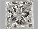 Natural Diamond 1.04 Carats, Princess with  Cut, J Color, SI1 Clarity and Certified by GIA
