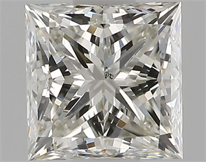 Picture of Natural Diamond 1.04 Carats, Princess with  Cut, J Color, SI1 Clarity and Certified by GIA