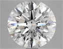 Natural Diamond 3.02 Carats, Round with Excellent Cut, F Color, SI2 Clarity and Certified by GIA